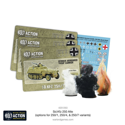 Sd.Kfz 250 Alte (Optionen für 250/1, 250/4 & 250/7) - Fahrzeuge - Warlord Games - 402012053