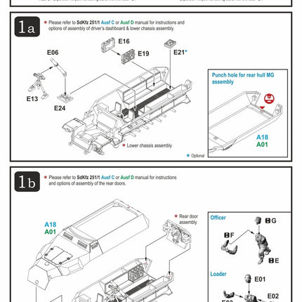 280043 - SdKfz 250/251 Expansion Set- SdKfz 250/7 & 251/2 Mortar Carrier