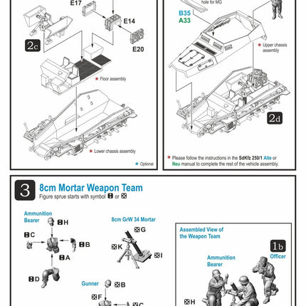 280043 - SdKfz 250/251 Expansion Set- SdKfz 250/7 & 251/2 Mortar Carrier