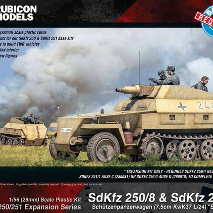 SdKfz 250/251 Expansion Set - SdKfz 250/8 & 251/9 Stummel - Fahrzeuge - Rubicon Models UK Ltd - 280044