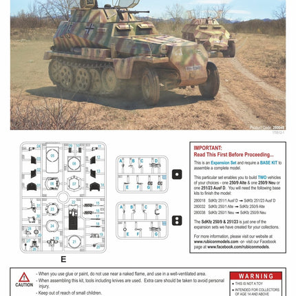 280048 - SdKfz 250/251 Expansion Set - SdKfz 250/9 & 251/23