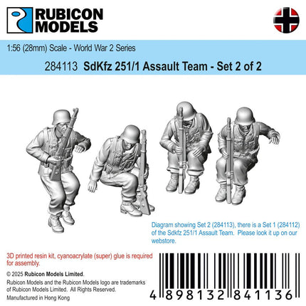SdKfz 251/1 Assault Team (Set 2 of 2) - Sonder - /Einzelmodelle - Rubicon Models UK Ltd - 284113