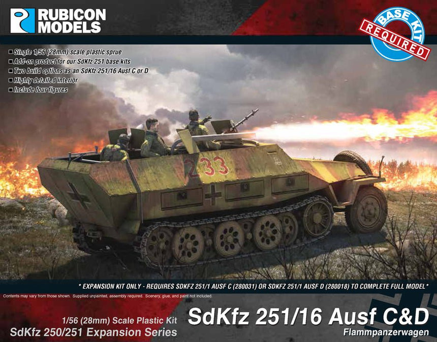 SdKfz 251/16 Ausf C/D Expansion Set - Fahrzeuge - Rubicon Models UK Ltd - 280040