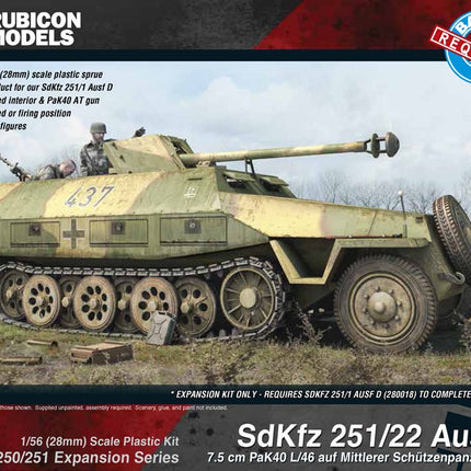 SdKfz 251/22 Ausf D Expansion Set - Fahrzeuge - Rubicon Models UK Ltd - 280041