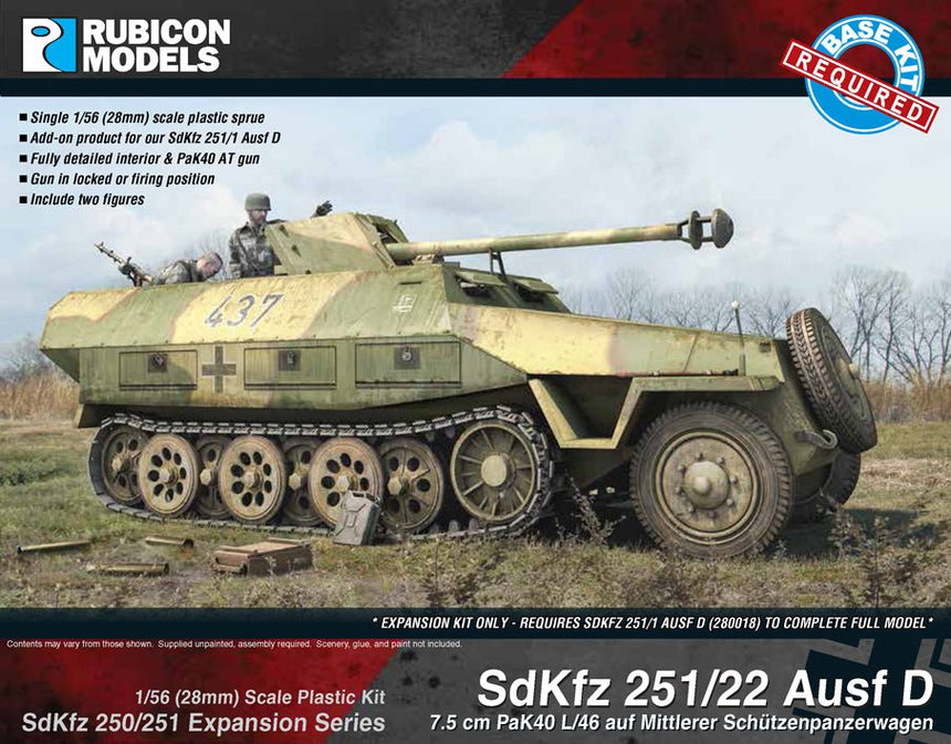 SdKfz 251/22 Ausf D Expansion Set - Fahrzeuge - Rubicon Models UK Ltd - 280041