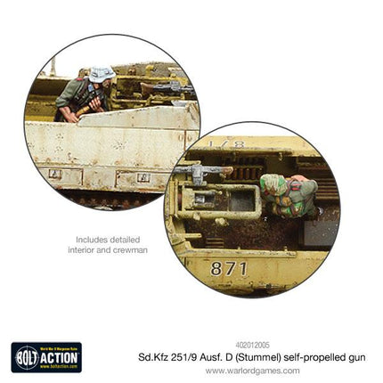 Sd.Kfz 251/9 Ausf D (Stummel) Half - Track - Fahrzeuge - Warlord Games - 402012005