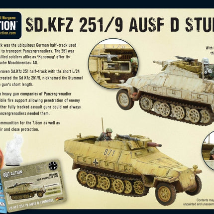 Sd.Kfz 251/9 Ausf D (Stummel) Half - Track - Fahrzeuge - Warlord Games - 402012005