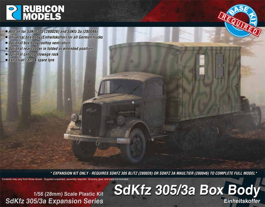 SdKfz 305/3a Expansion Set - Box Body (Einheitskoffer) - Fahrzeuge - Rubicon Models UK Ltd - 280047
