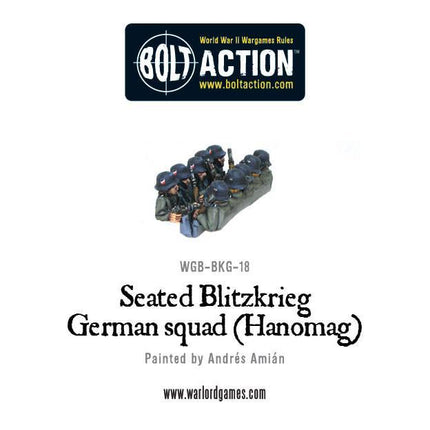 Seated Blitzkrieg German squad (Hanomag)