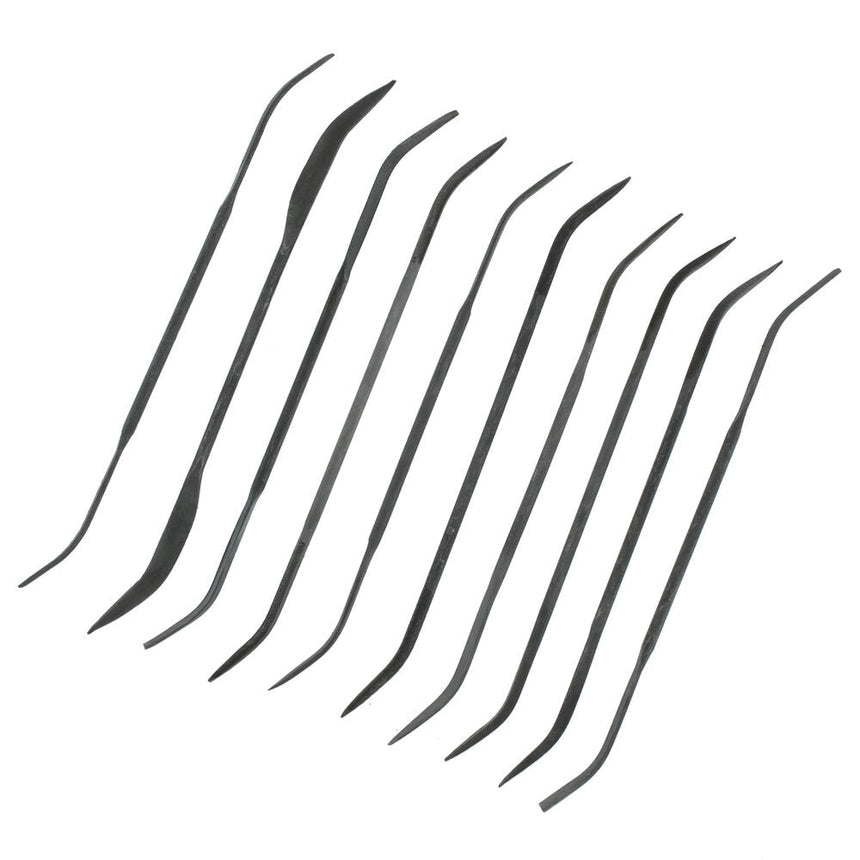 Set of 10 Curved Files - Riffelfeilen-Set (10 Stück) - Vallejo - T03003