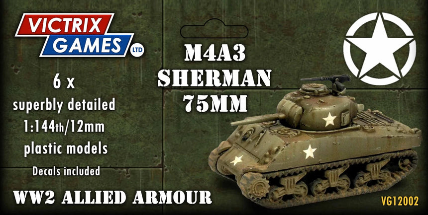 Sherman M4A3 75mm 12mm - Panzer - Victrix - VG12002