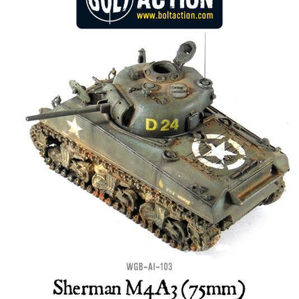 Sherman M4A3 75mm Tank