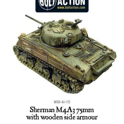 Sherman M4A3 (75mm) with wooden armour