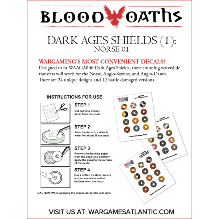 Shield Decals: Norse 01 - Wargames Atlantic - WAAWS004-006 (2)