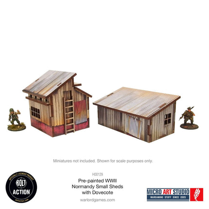 Small Sheds with Dovecote - Pre - painted Normandy - Gelände - Micro Art Studio - H00129