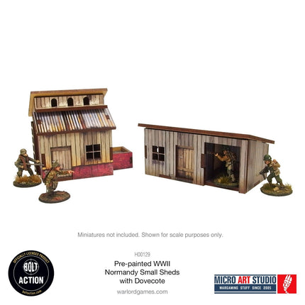 Small Sheds with Dovecote - Pre - painted Normandy - Gelände - Micro Art Studio - H00129