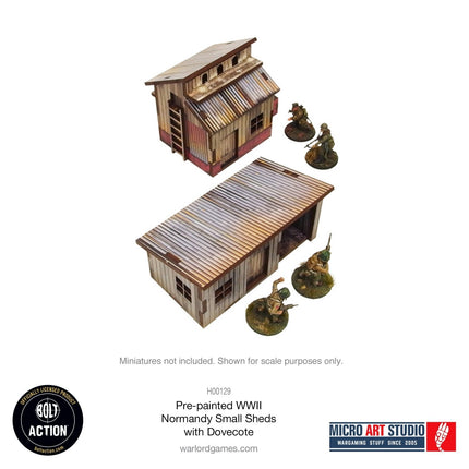 Small Sheds with Dovecote - Pre - painted Normandy - Gelände - Micro Art Studio - H00129