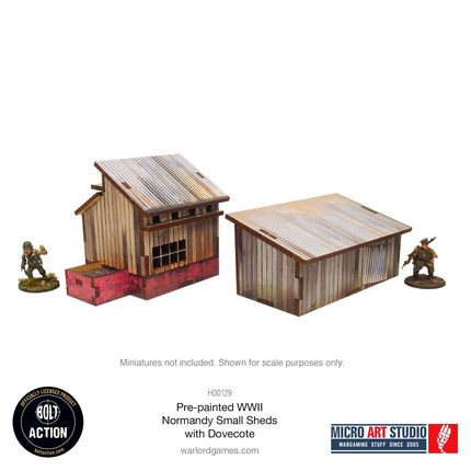 Small Sheds with Dovecote - Pre - painted Normandy - Gelände - Micro Art Studio - H00129