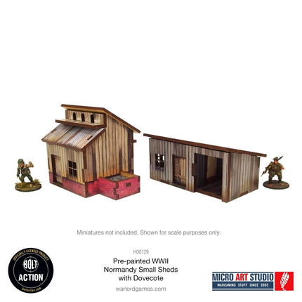 Small Sheds with Dovecote - Pre - painted Normandy - Gelände - Micro Art Studio - H00129