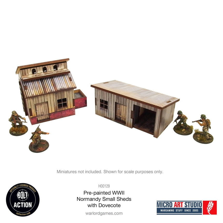 Small Sheds with Dovecote - Pre - painted Normandy - Gelände - Micro Art Studio - H00129