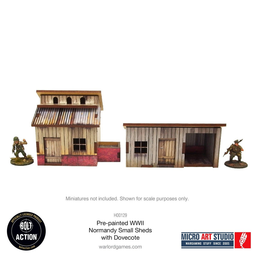Small Sheds with Dovecote - Pre - painted Normandy - Gelände - Micro Art Studio - H00129