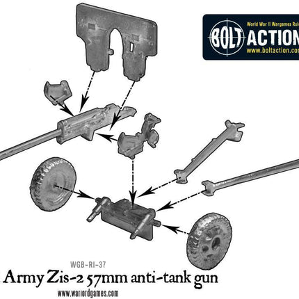Soviet Army Zis-2 57mm anti-tank gun