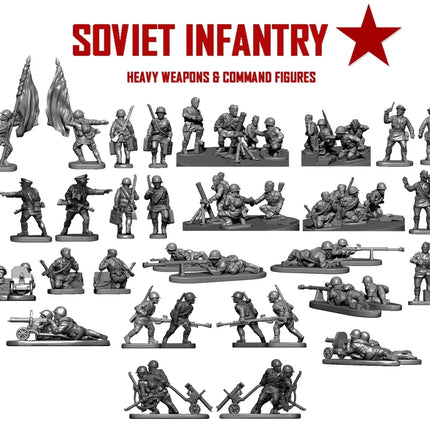 Soviet Infantry and Heavy Weapons 12mm - Infanterie - Victrix - VG12024