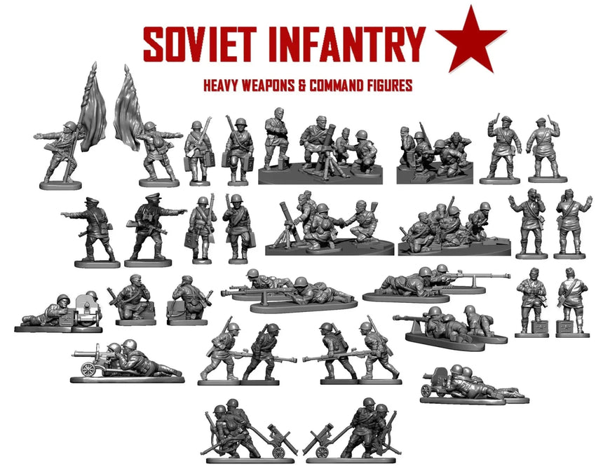Soviet Infantry and Heavy Weapons 12mm - Infanterie - Victrix - VG12024