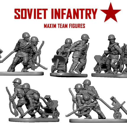 Soviet Infantry and Heavy Weapons 12mm - Infanterie - Victrix - VG12024
