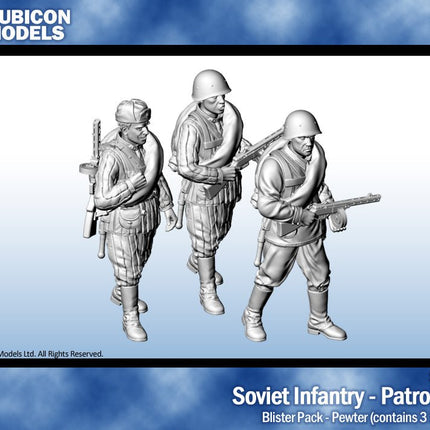 Soviet Infantry - Patrolling - Pewter