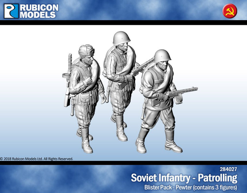 Soviet Infantry - Patrolling - Pewter