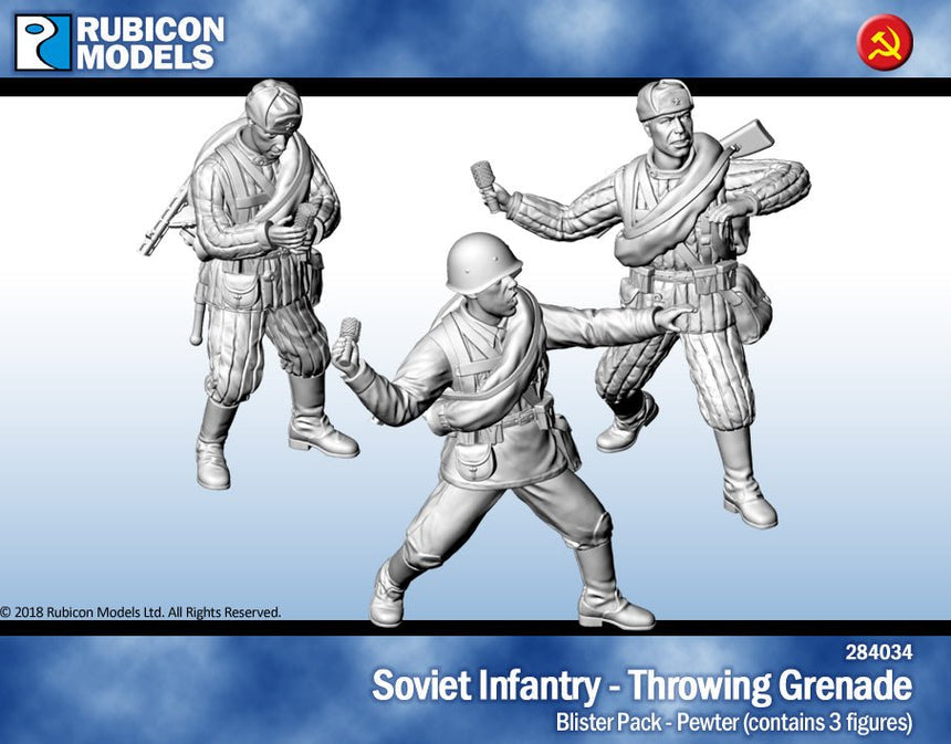 Soviet Infantry Throwing Grenade