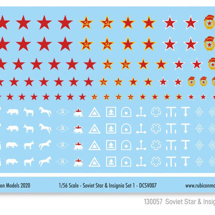 Soviet Star & Insignia Set 1 - Zubehör - Rubicon Models UK Ltd - 130057