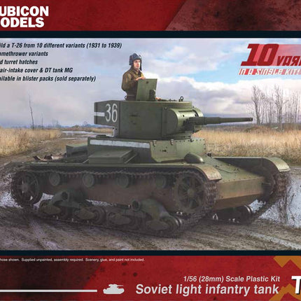 Soviet T - 26 Light Infantry Tank - Panzer - Rubicon Models UK Ltd - 280070