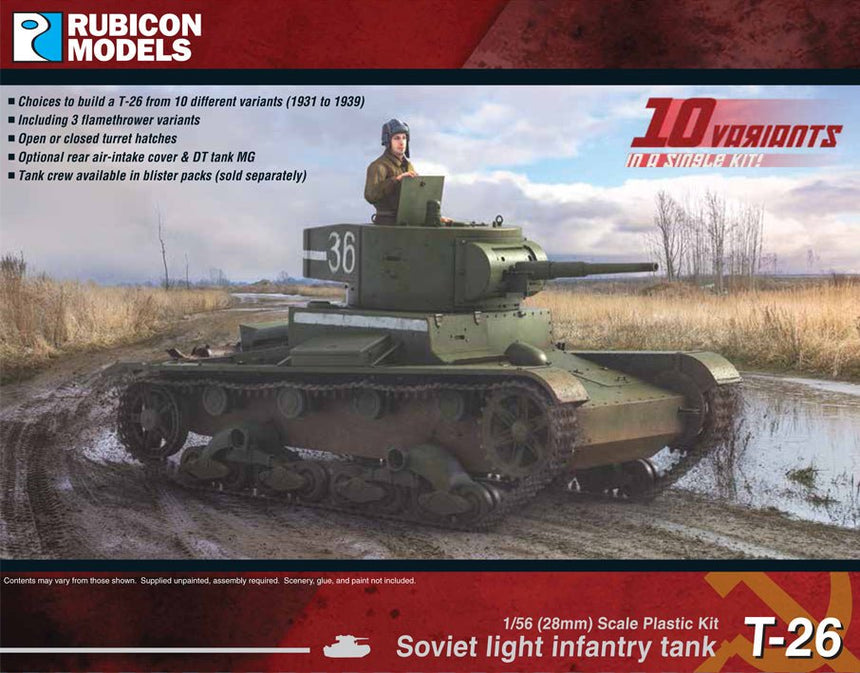 Soviet T - 26 Light Infantry Tank - Panzer - Rubicon Models UK Ltd - 280070