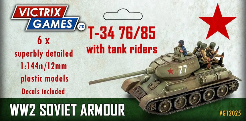 Soviet T34 76/85 12mm - Panzer - Victrix - VG12025