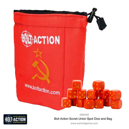 Soviet Union D6 and Dice Bag - Zubehör - Warlord Games - 409904002