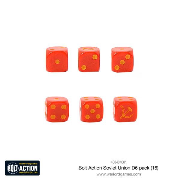 Soviet Union D6 Pack (16 Stk) - Zubehör - Warlord Games - 408404001