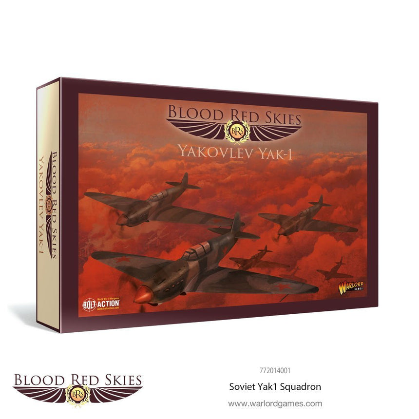 Soviet Yak1 6 Plane Squadron - Blood Red Skies - Warlord Games