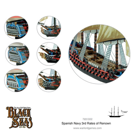 Spanish Navy 3rd Rates of Renown - Schiffe - Warlord Games - 792013002