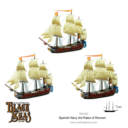 Spanish Navy 3rd Rates of Renown - Schiffe - Warlord Games - 792013002