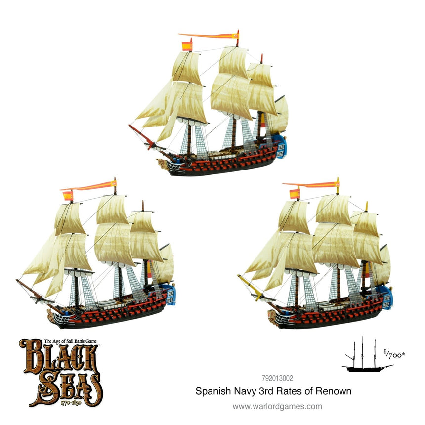 Spanish Navy 3rd Rates of Renown - Schiffe - Warlord Games - 792013002