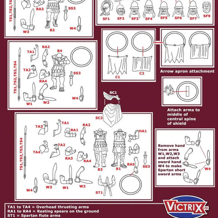 Spartan Armoured Hoplites 5th to 3rd Century BCE - Infanterie - Victrix - VXA002