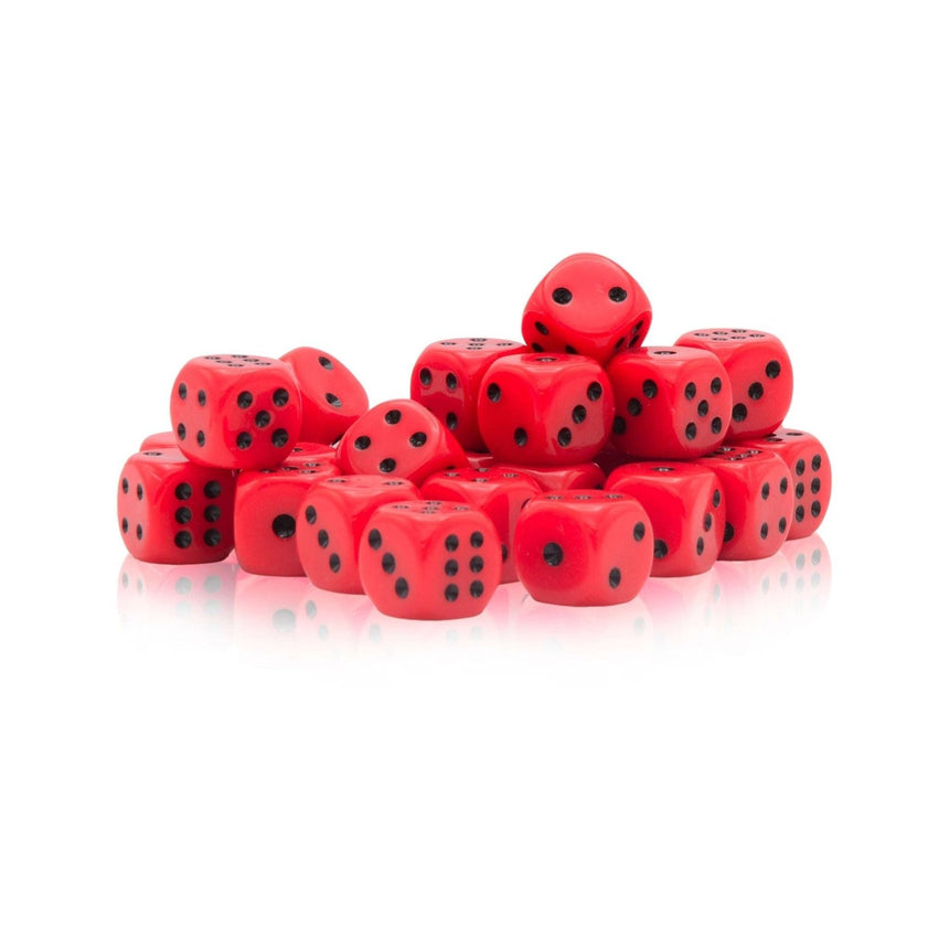 Spot Dice 10mm - Red with Black Spots (30Stk) - Zubehör - Warlord Games - WG-D6-49
