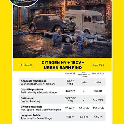 STARTER KIT Citroen HY + 15CV - Urban Barn Find - Heller - 52335 (7)