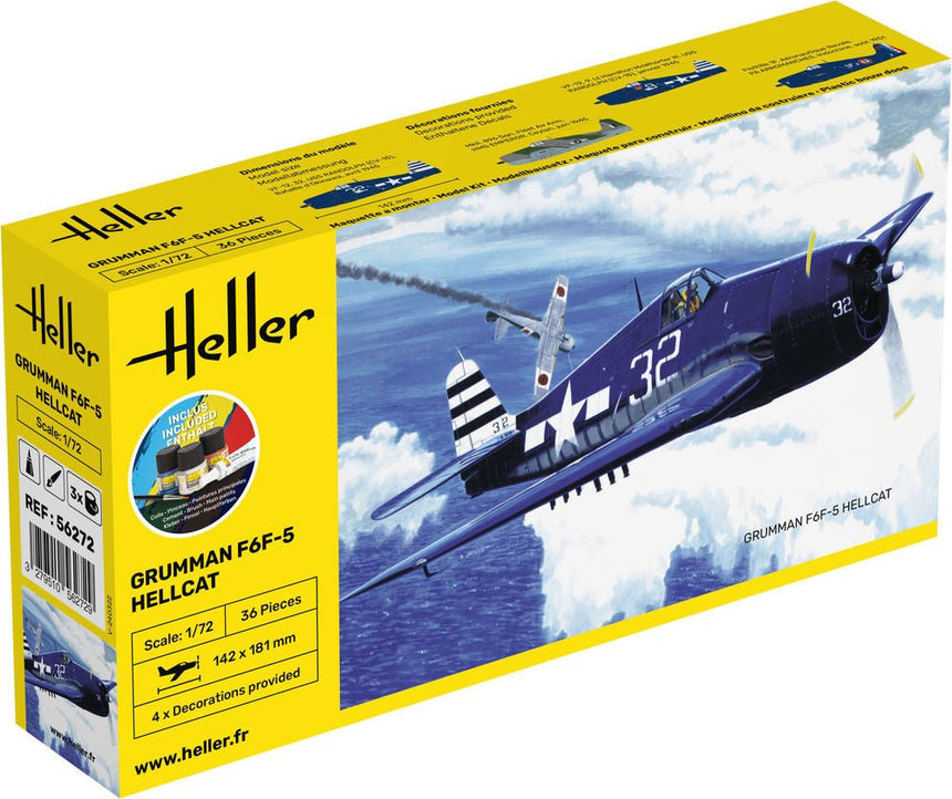 STARTER KIT F6F Hellcat - Flugzeuge - Heller - 56272