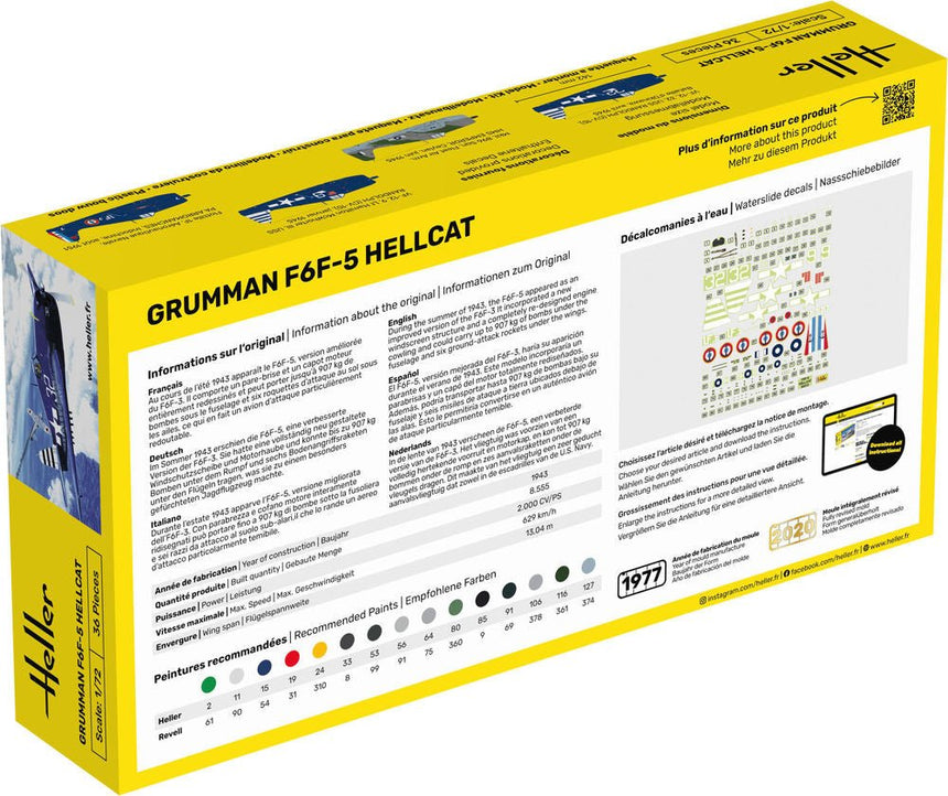 STARTER KIT F6F Hellcat - Flugzeuge - Heller - 56272