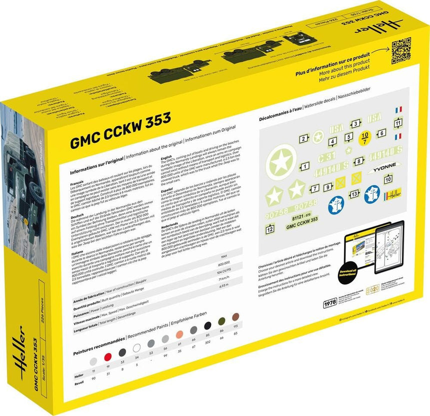 STARTER KIT GMC CCKW 353 - Fahrzeuge - Heller - 57121