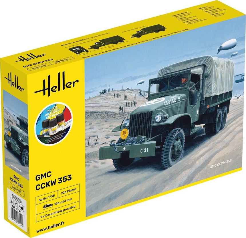 STARTER KIT GMC CCKW 353 - Fahrzeuge - Heller - 57121