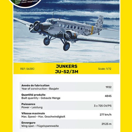 STARTER KIT Ju-52/3m - Flugzeuge - Heller - 56380
